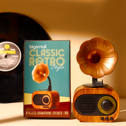 Gramophone Themed Bluetooth Speaker.